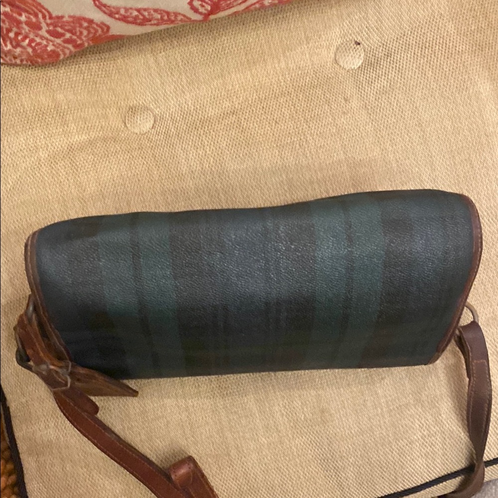 Ralph Lauren Green and Brown Messenger Bag with Leather Straps - Picture 9 of 12